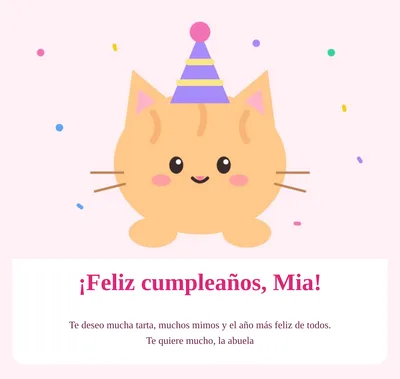 Tarjeta de cumpleaños