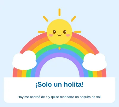 Solo para saludar