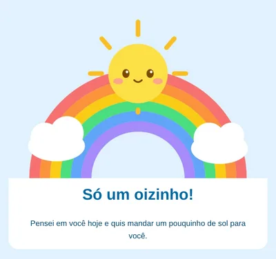 Só para dizer oi