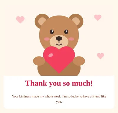 Thank-you note